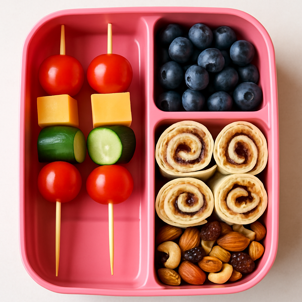 Lunchbox Skewers, Roll-Ups, and Trail Mix