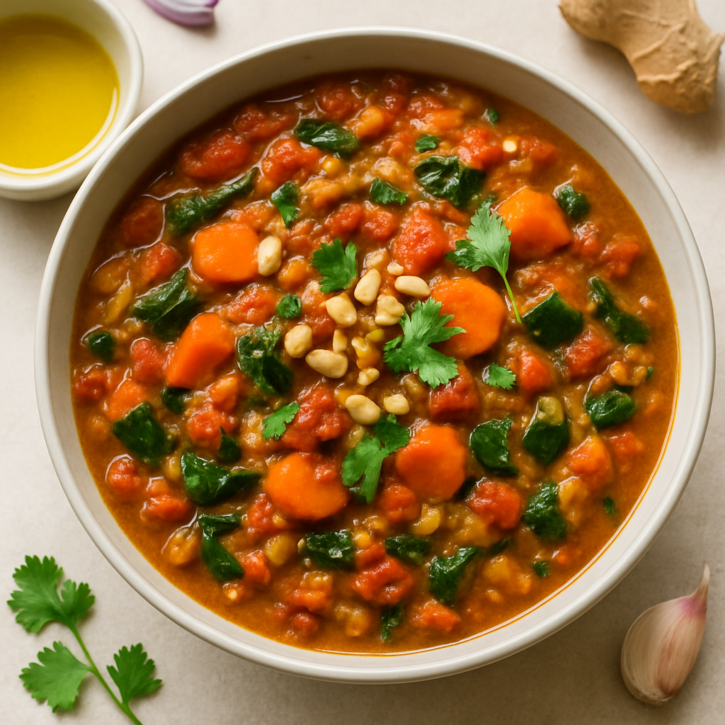 Estofado Africano Vegetariano de Cacahuete