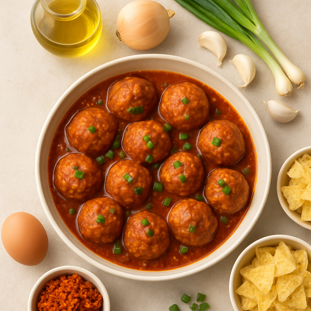 Albóndigas de Pollo y Chorizo