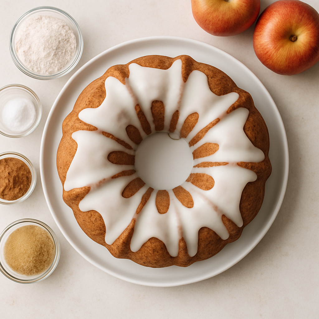 Pastel Bundt de Manzana y Miel con Trigo Integral