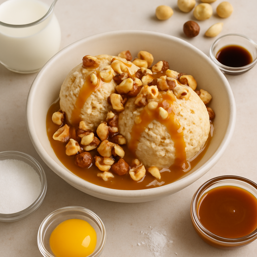 Helado de Avellana y Caramelo Salado