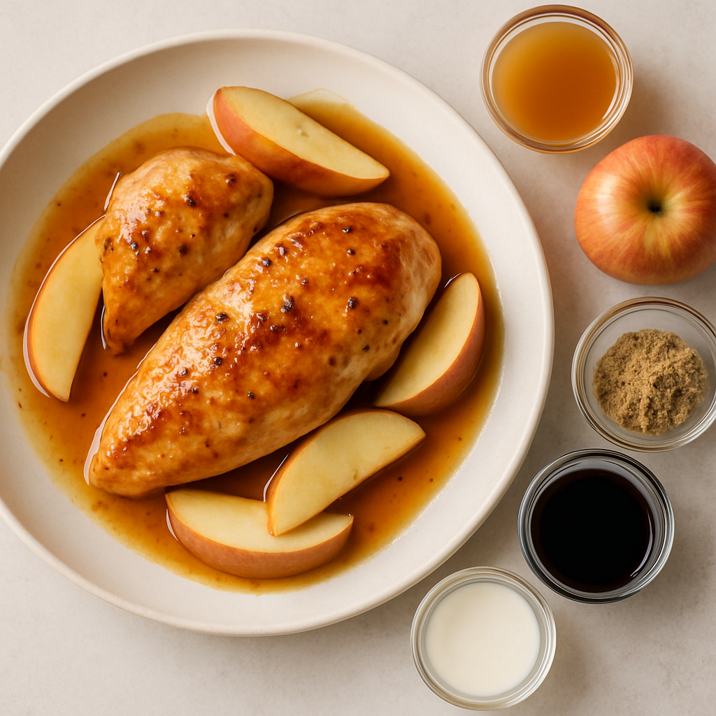 Simple Apple Cider Glazed Chicken