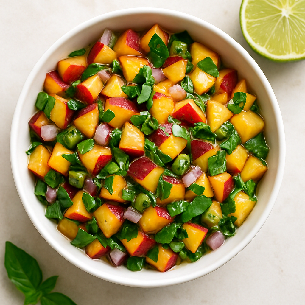 Nectarine Basil Salsa