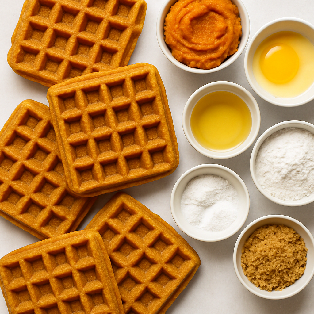 Pumpkin Toaster Waffles (Make-Ahead and Freeze)