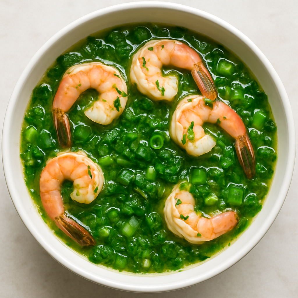So-Easy Shrimp with Green Sauce