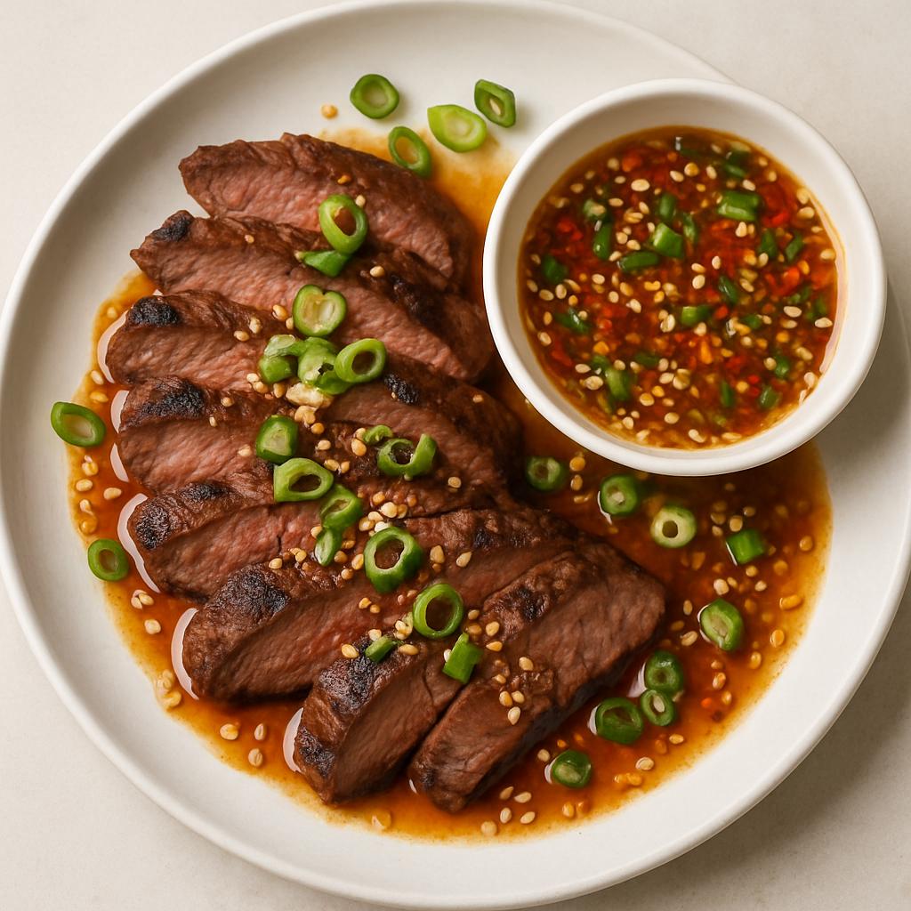 Grilled Beef With Sesame Dressing