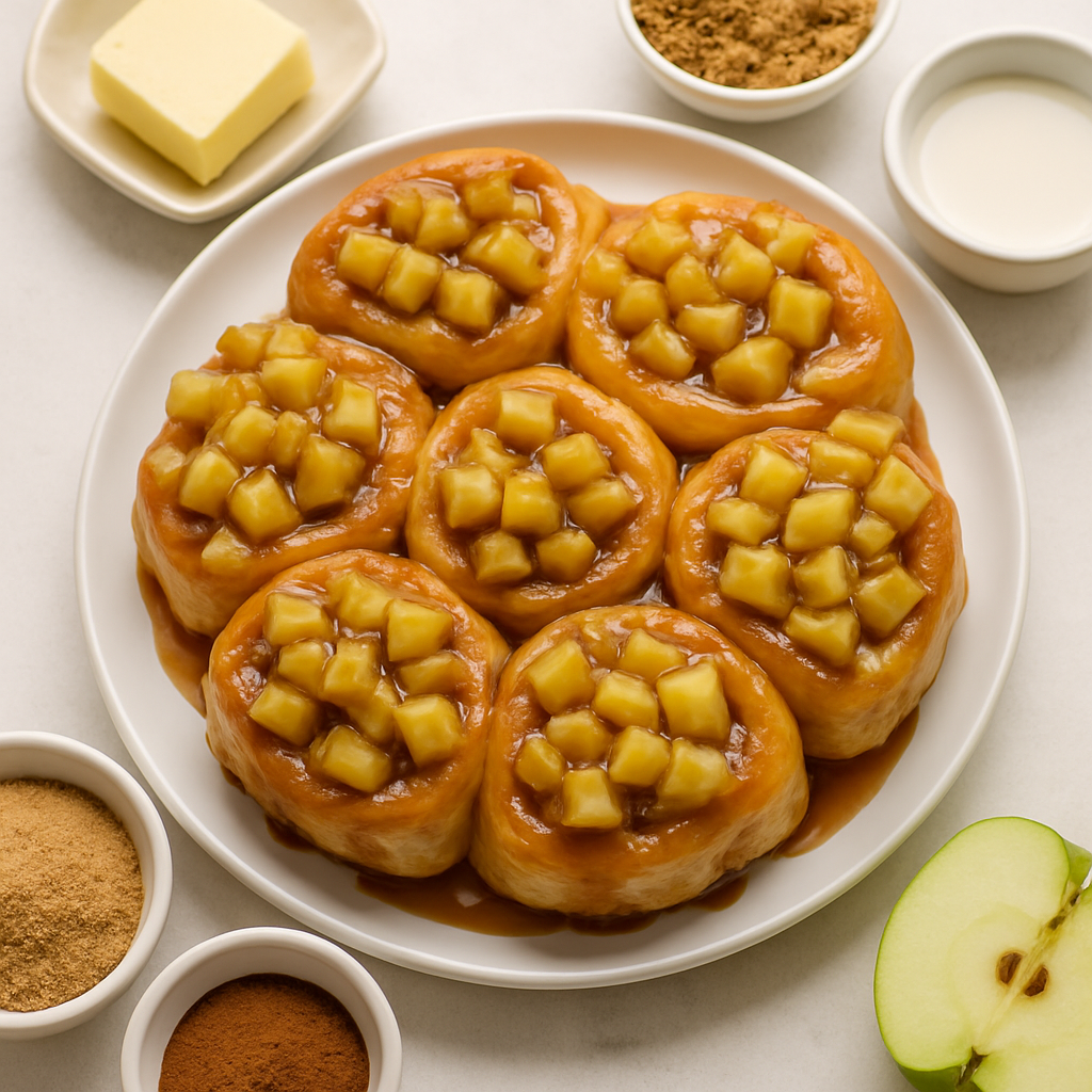 Easy Caramel Apple Sticky Buns