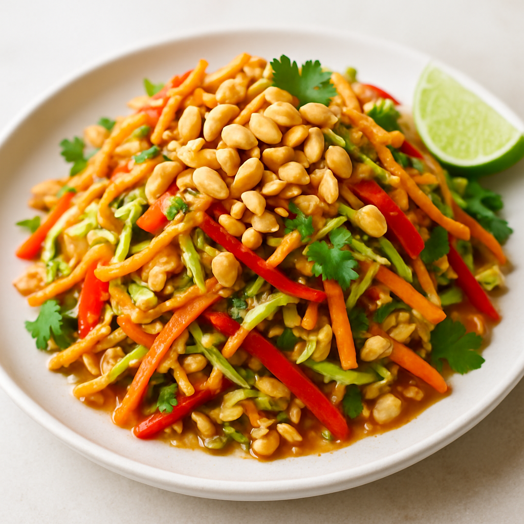 Crunchy Spicy Peanut Lime Salad