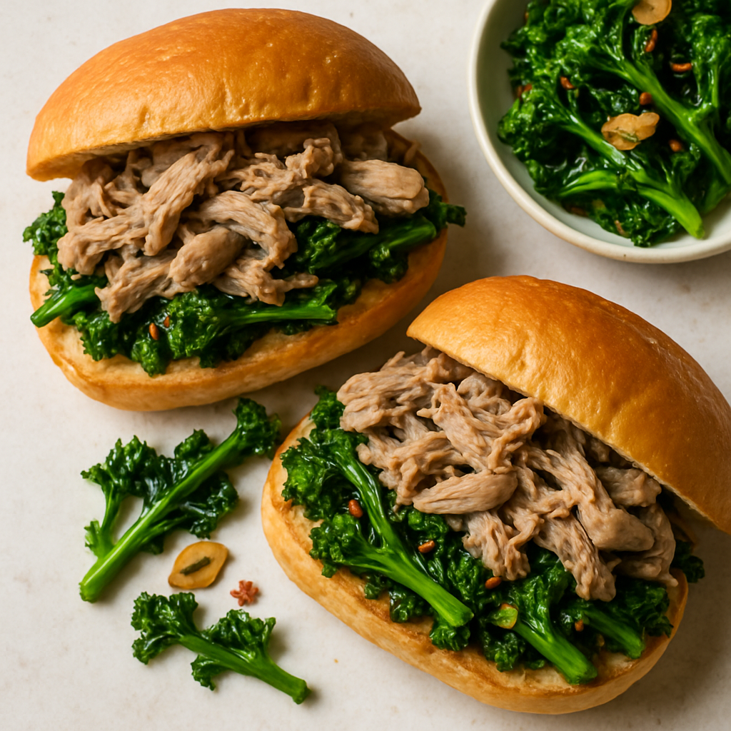 Roast Pork and Broccoli Rabe Sandwiches