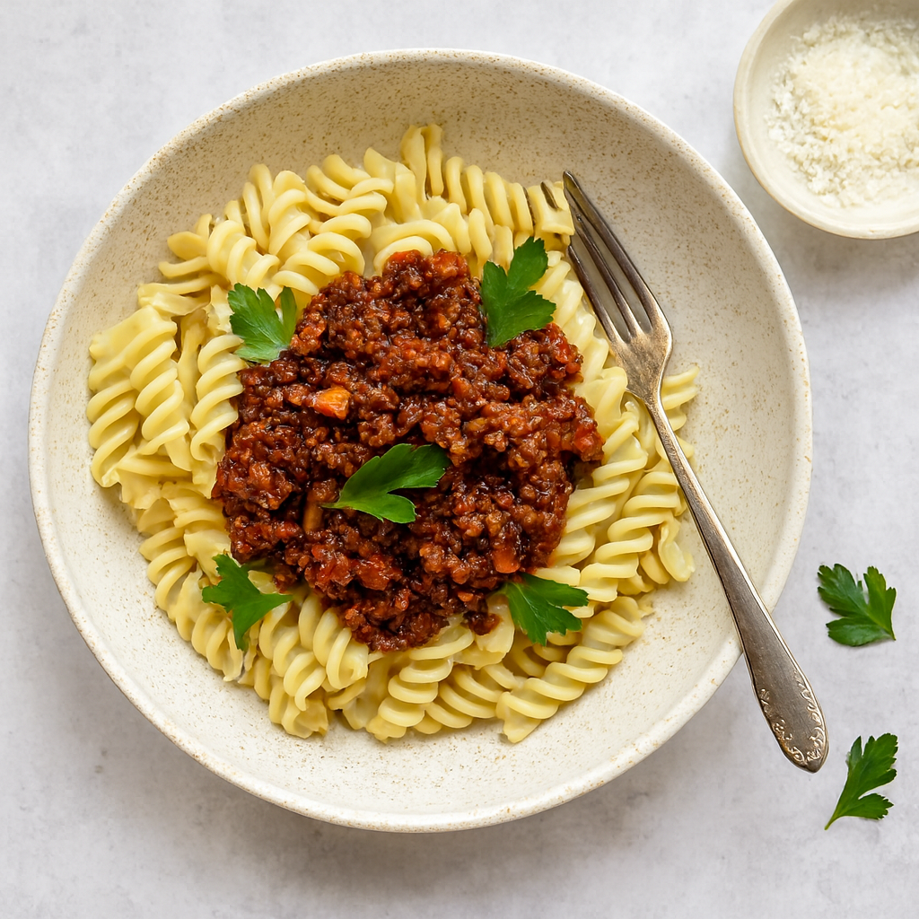 Boloñesa de Carne Molida con Vino Tinto en 30 Minutos