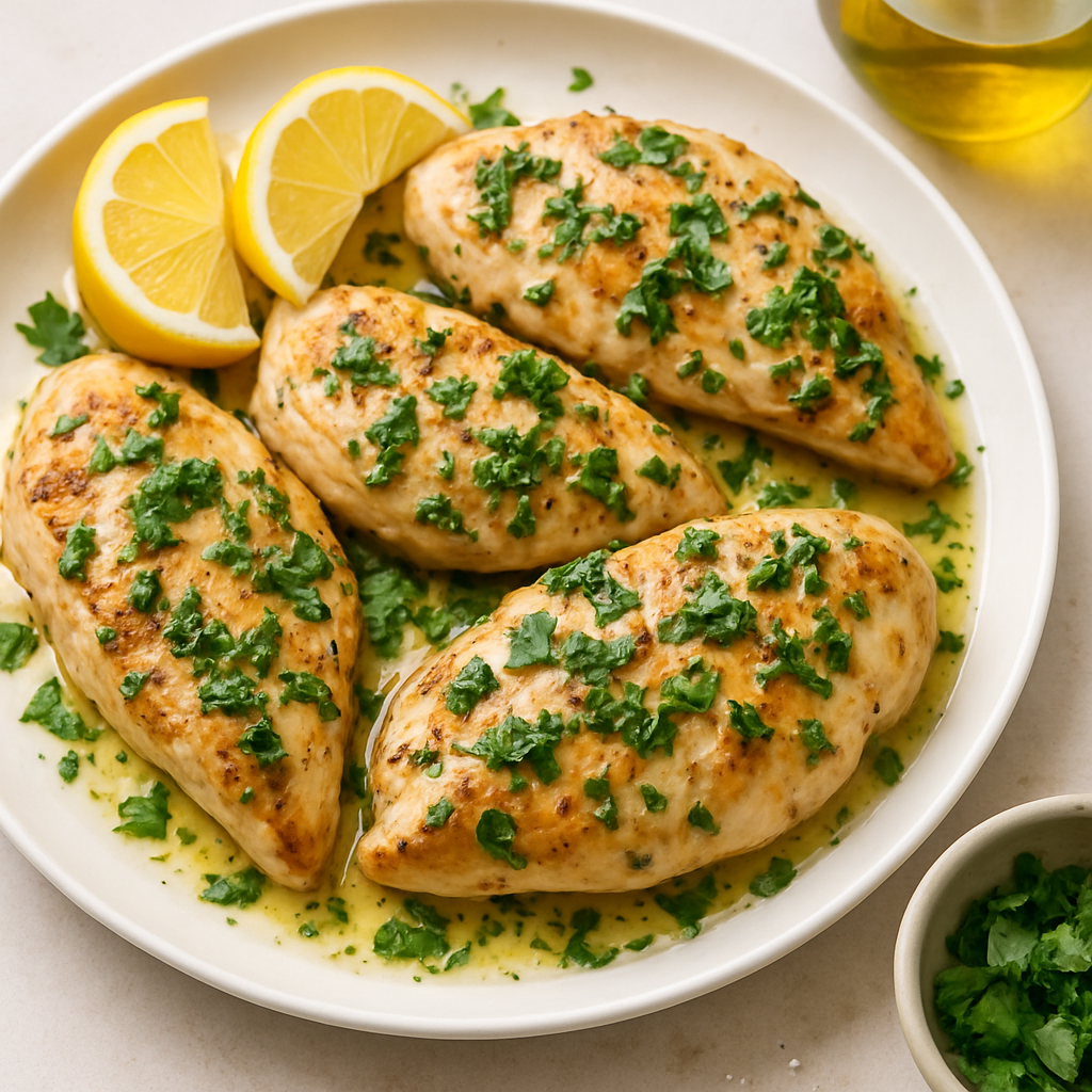 Pollo con Limón y Hierbas
