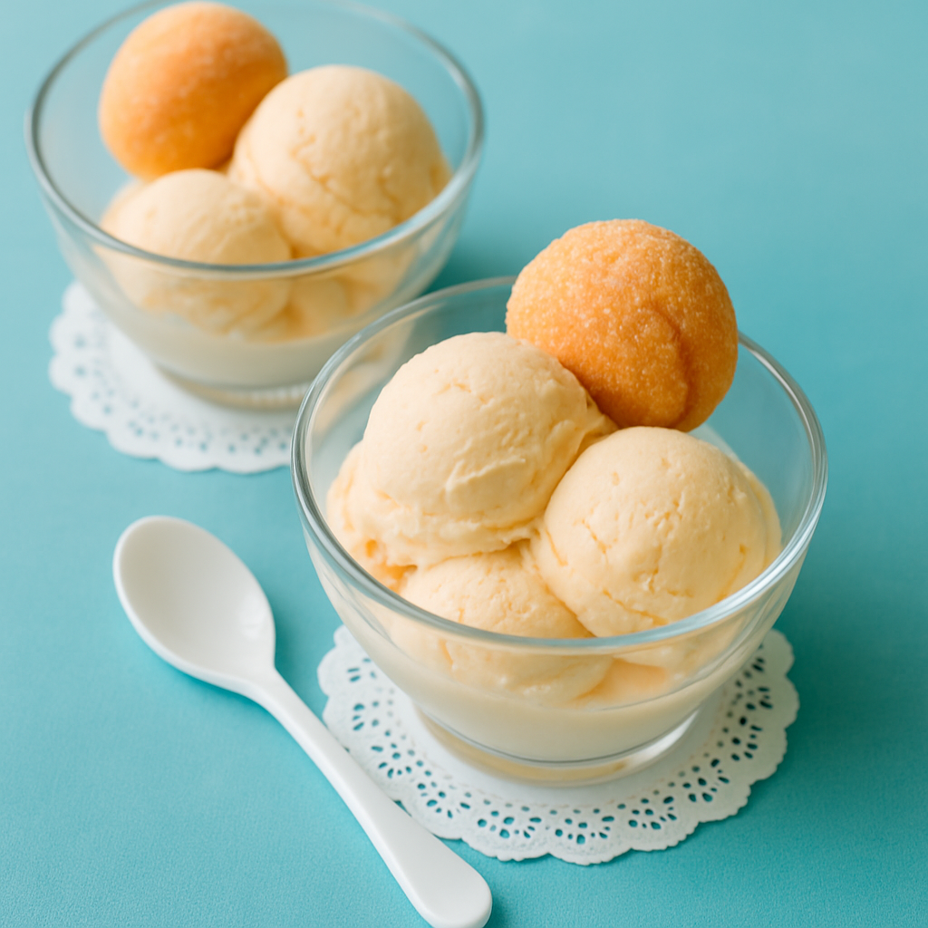 Peaches and Cream Ice Cream