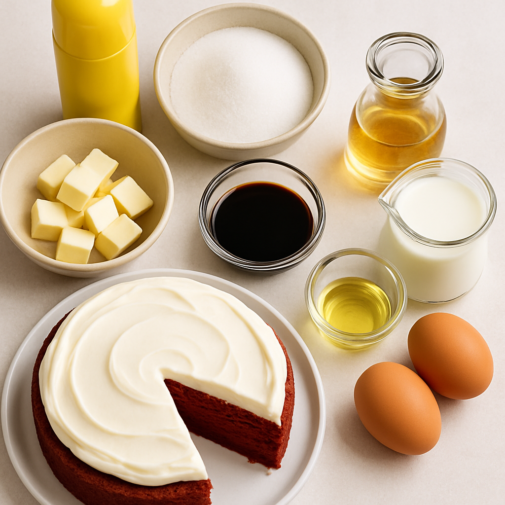 Southern Red Velvet Cake with Classic Cream Cheese Frosting