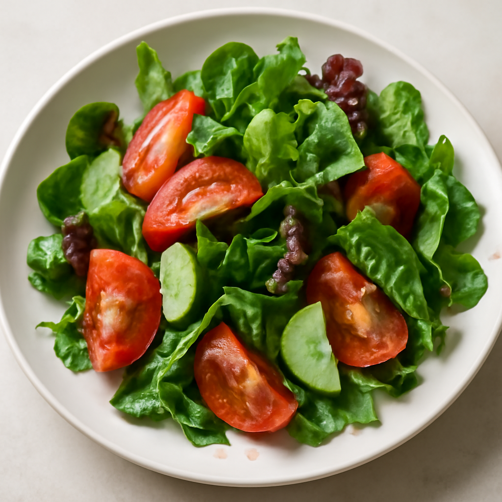 Crunchy Salad with Vinegar Dressing