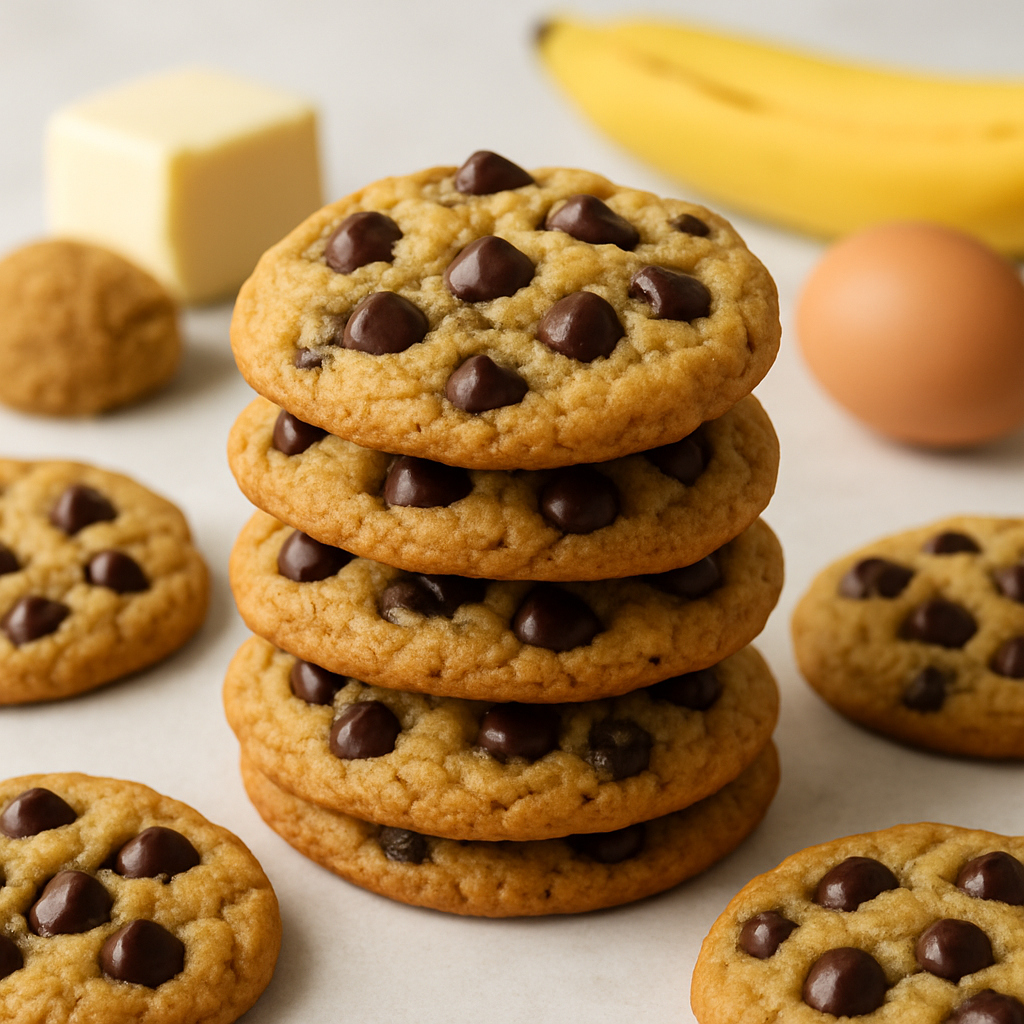 Banana Chocolate Chip Cookies