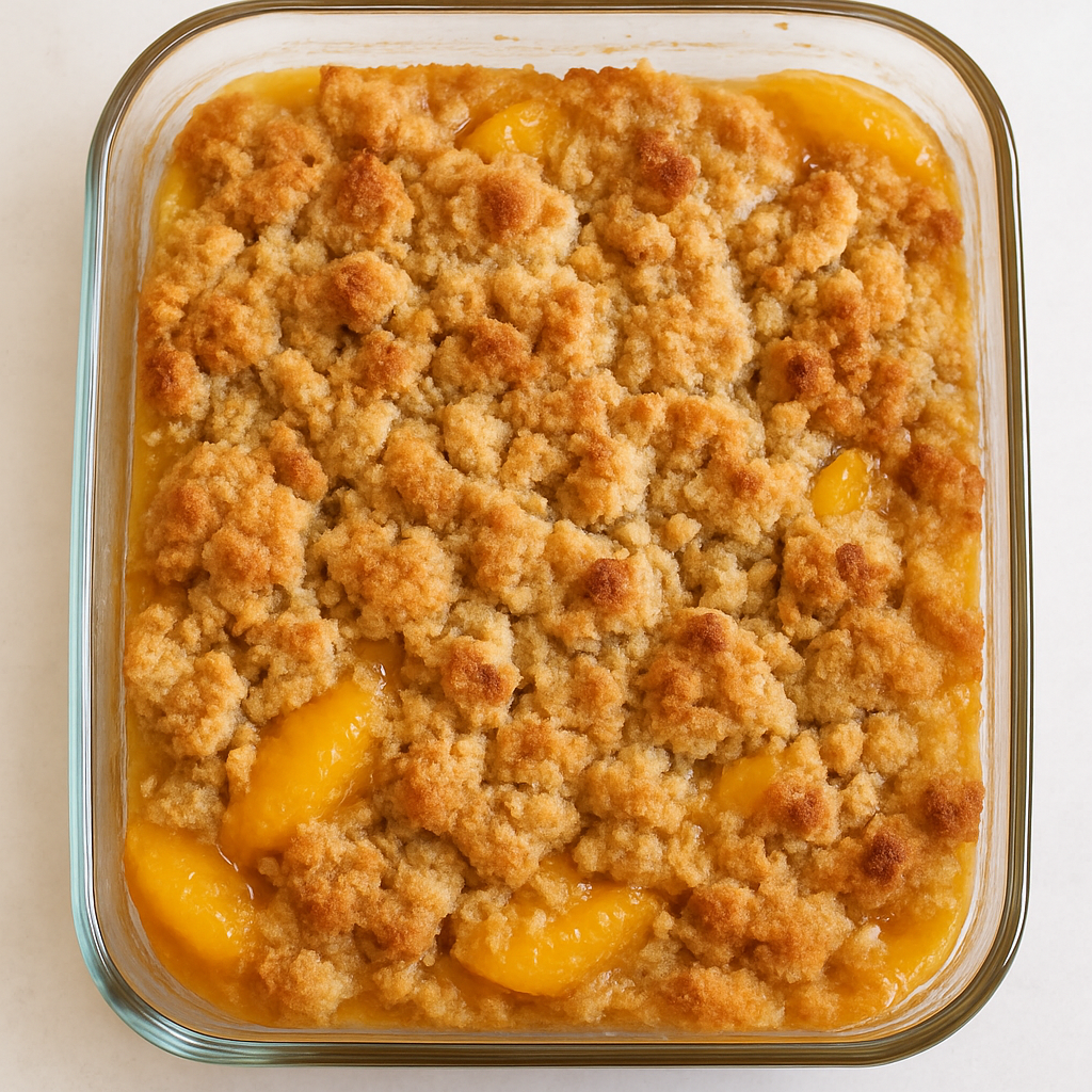 Easy Peachy Cobbler Bake