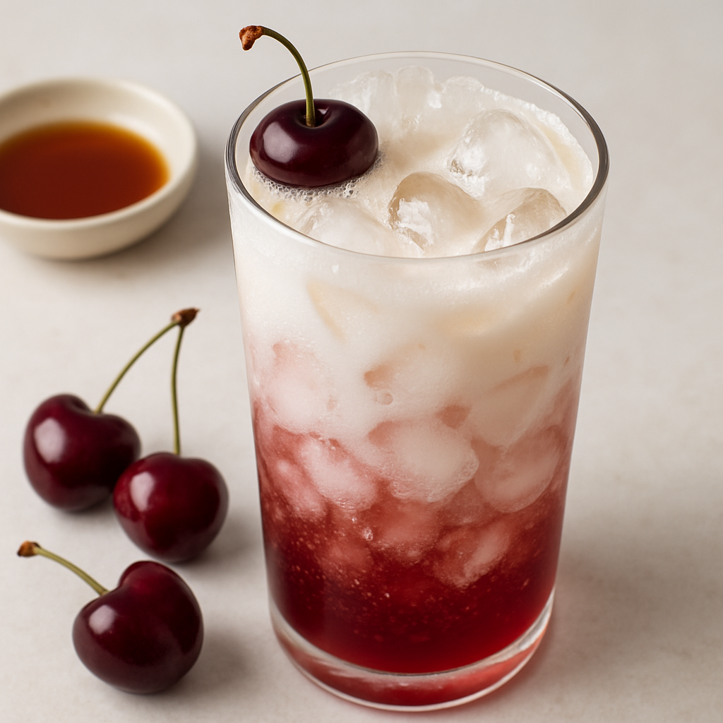 Soda de Cereza, Vainilla y Crema