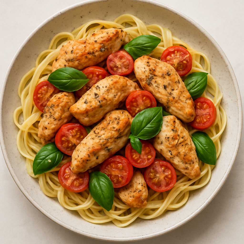 Pollo y Tomates Herbáceos