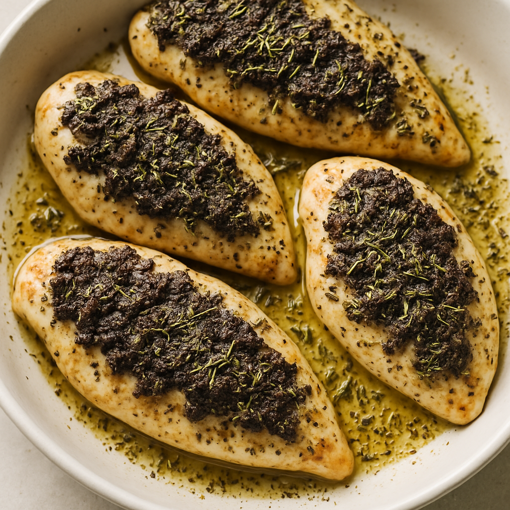 Pollo al Horno con Tapenade