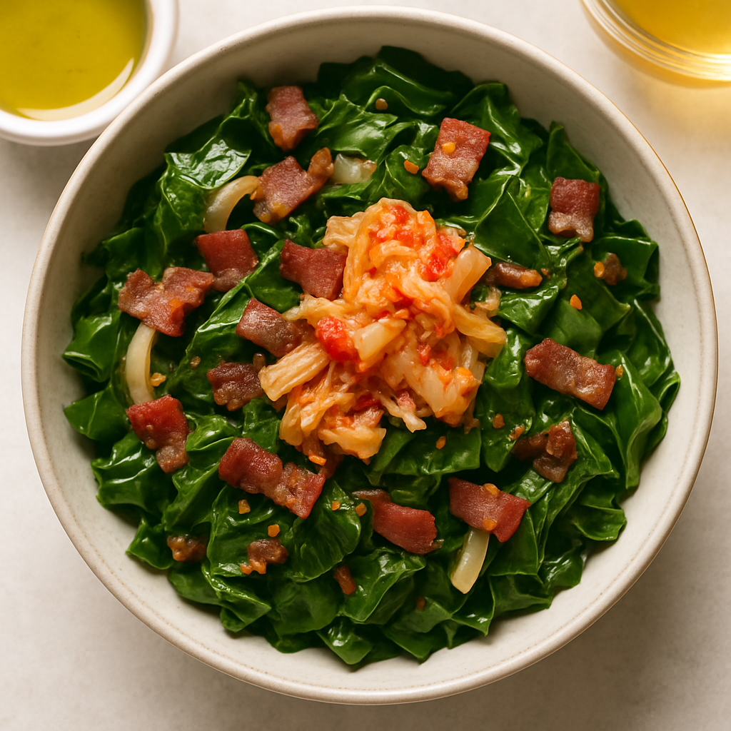 Berza Rizada con Kimchi