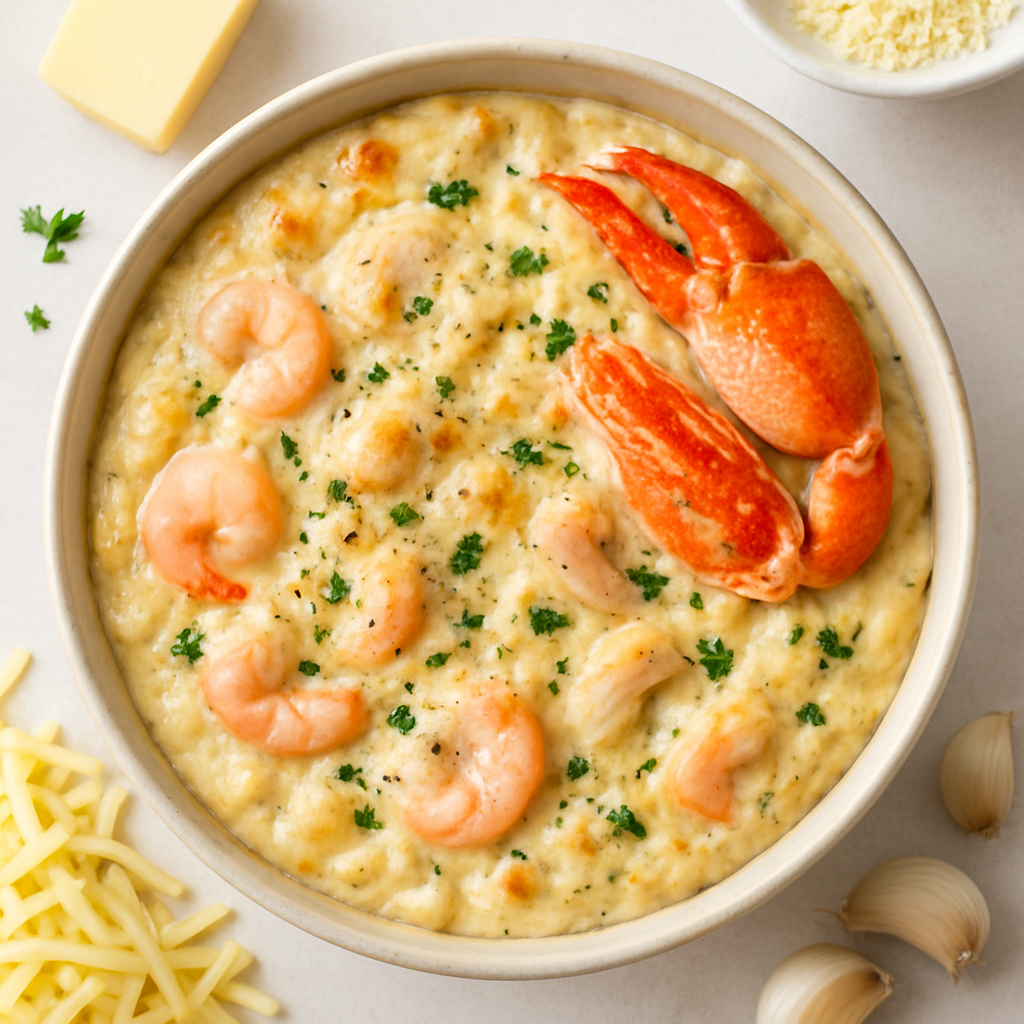 Dungeness Crab and Shrimp Cheese Dip