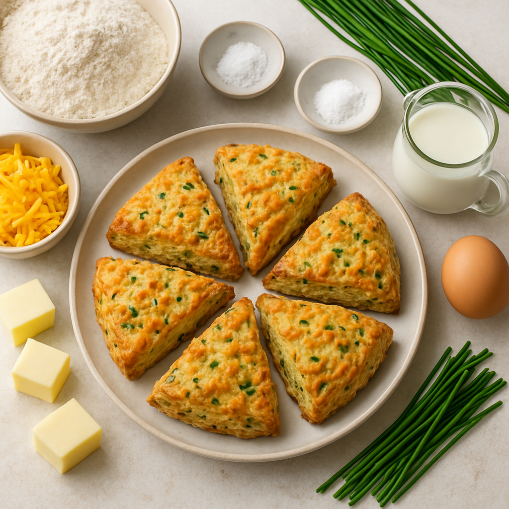 Scones de Queso y Cebollino