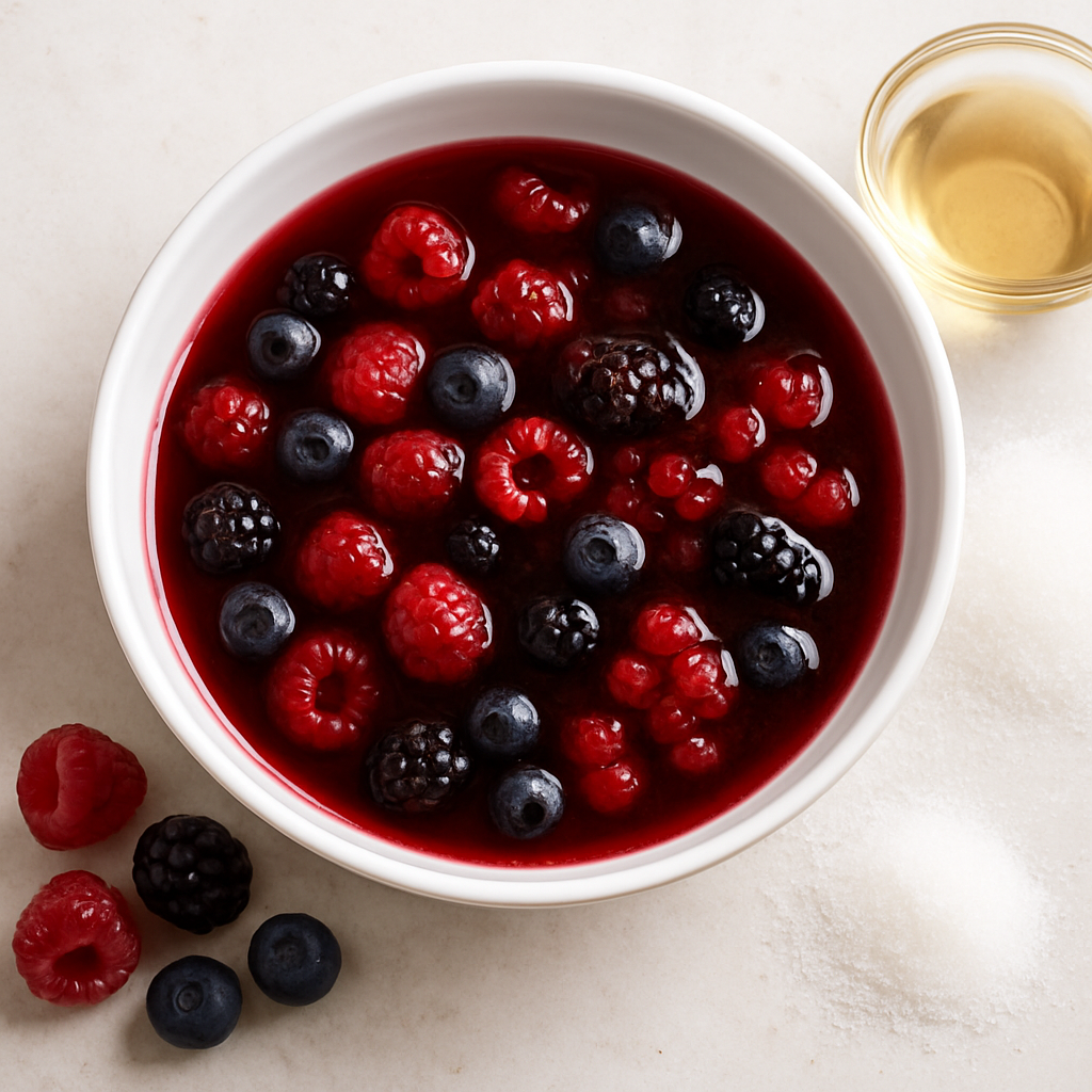 Cold-Processed Berry Shrub