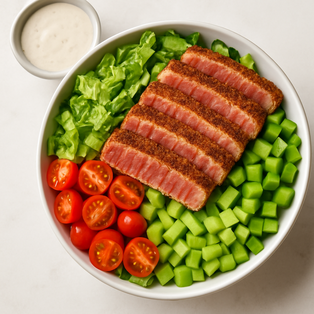 Chopped Cajun Ahi Tuna Salad