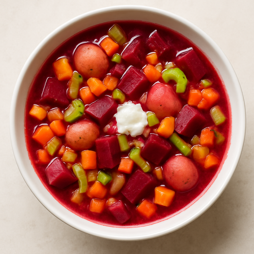 Borscht Frío de Remolacha Gruesa
