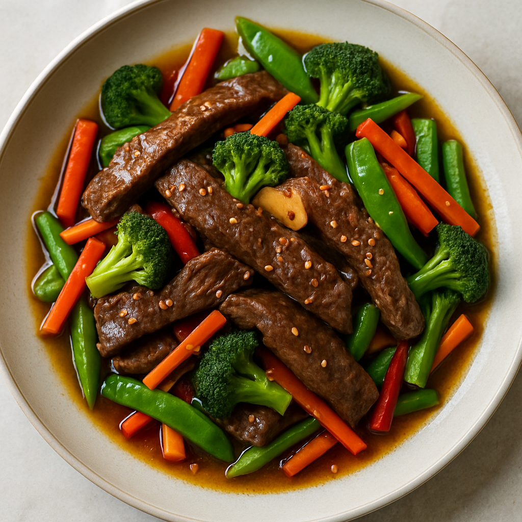 Salteado de Carne con Jengibre