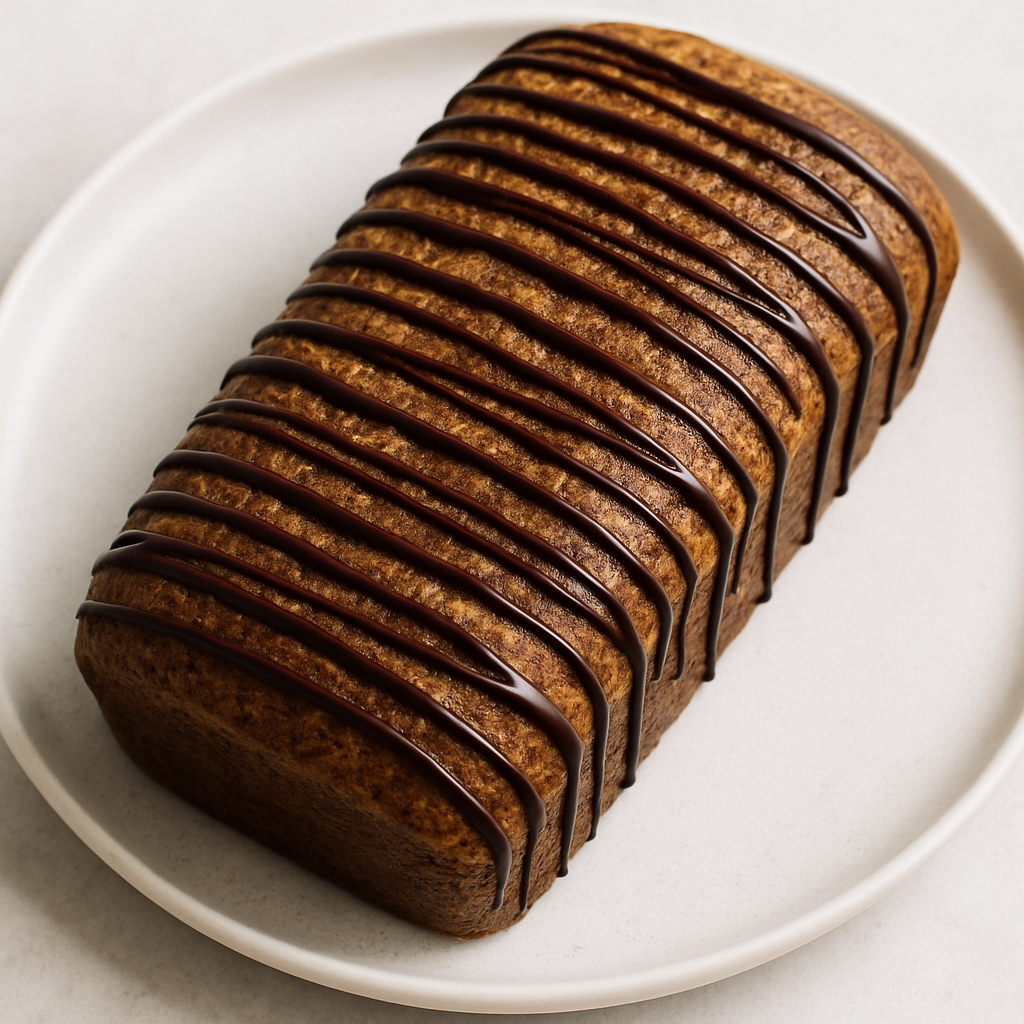 Coffee Loaf Cake with Dark Chocolate Drizzle