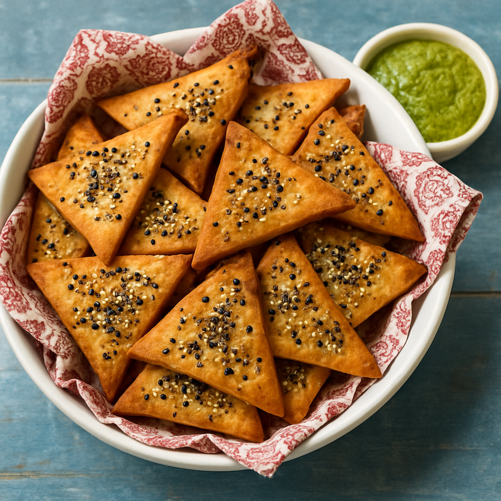 Everything Baked Pita Chips