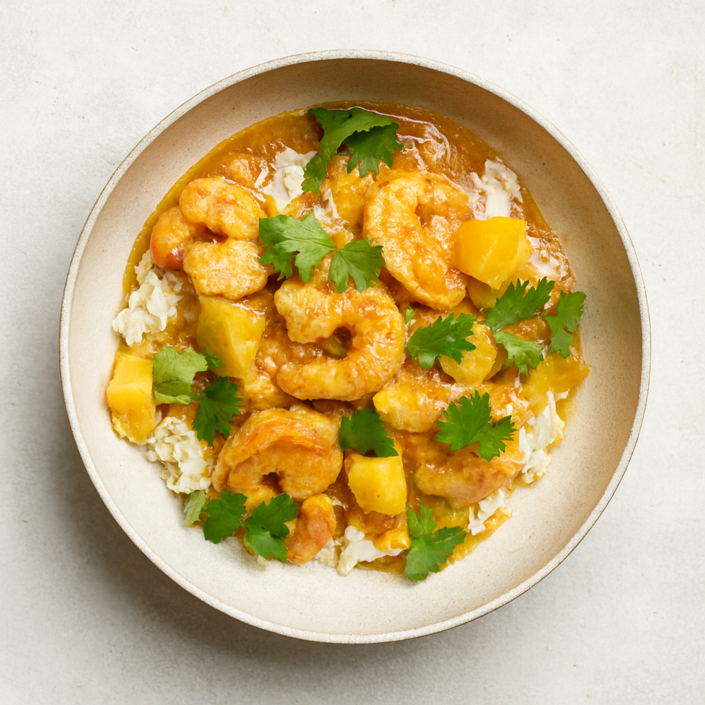 5-Minute Thai Pineapple Shrimp Curry