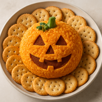 Jack-o'-Lantern Cheese Ball