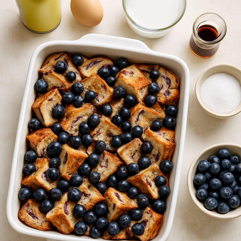 Blueberry French Toast Bake