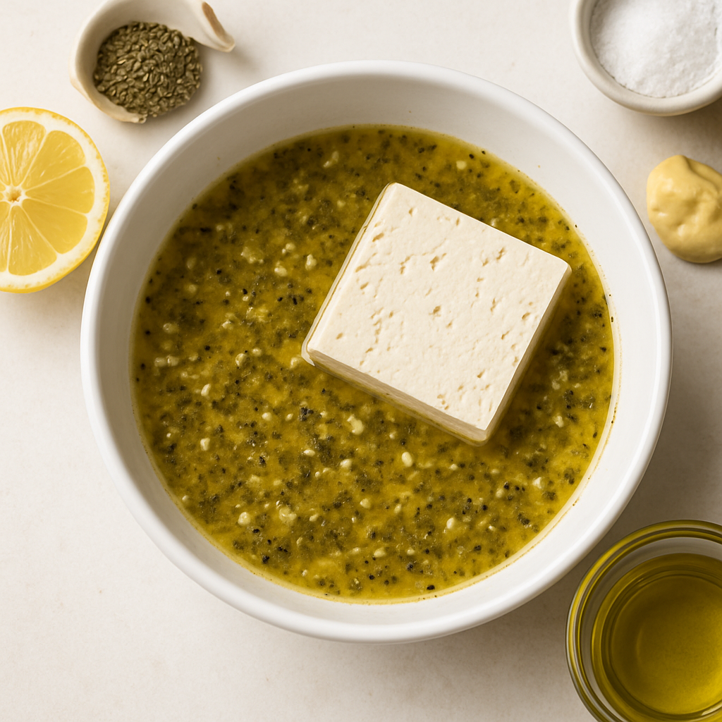Easy Garlic & Herb Marinade for Tofu, Chicken, or Pork