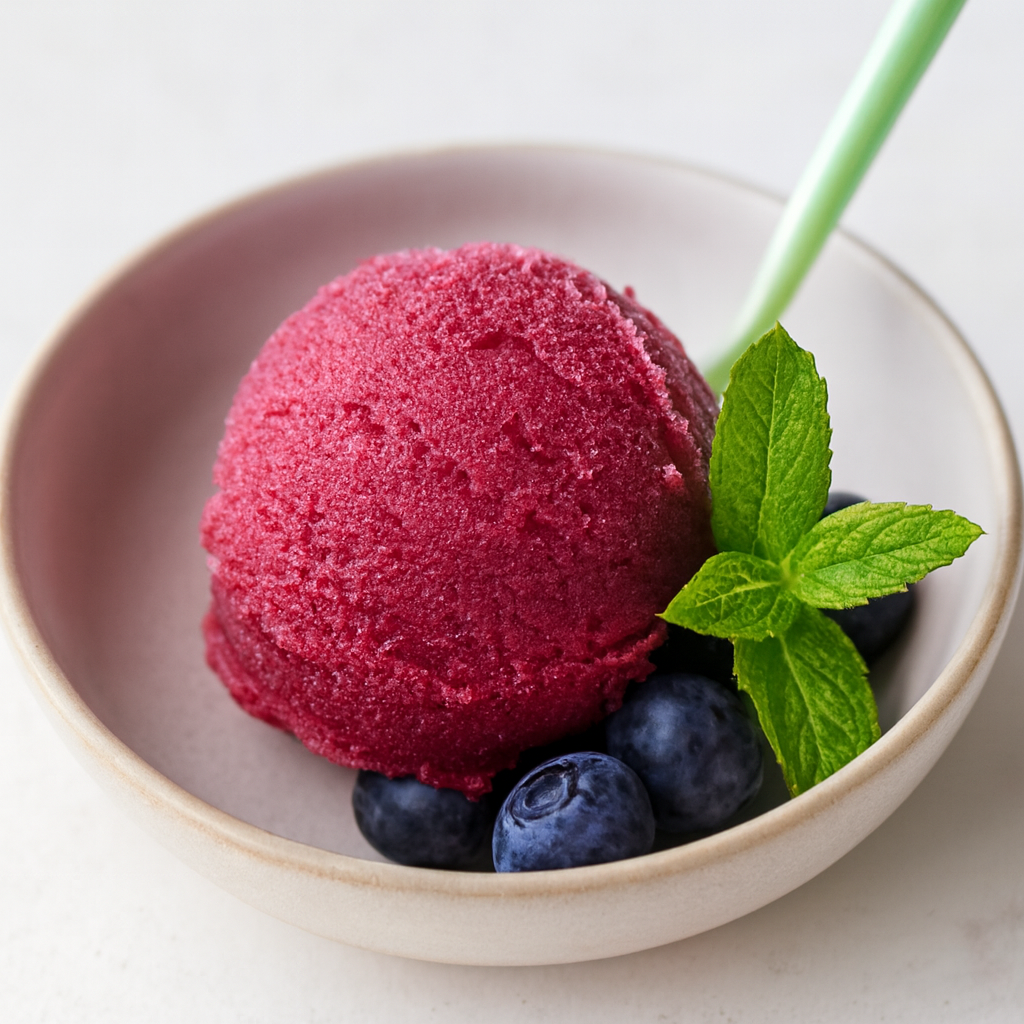 Blueberry Mojito Sorbet