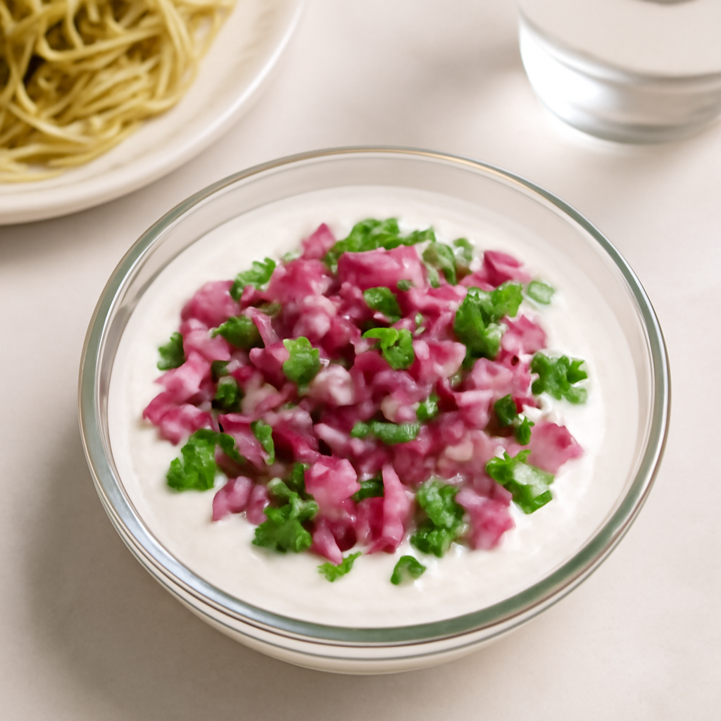 Roasted Onion Raita