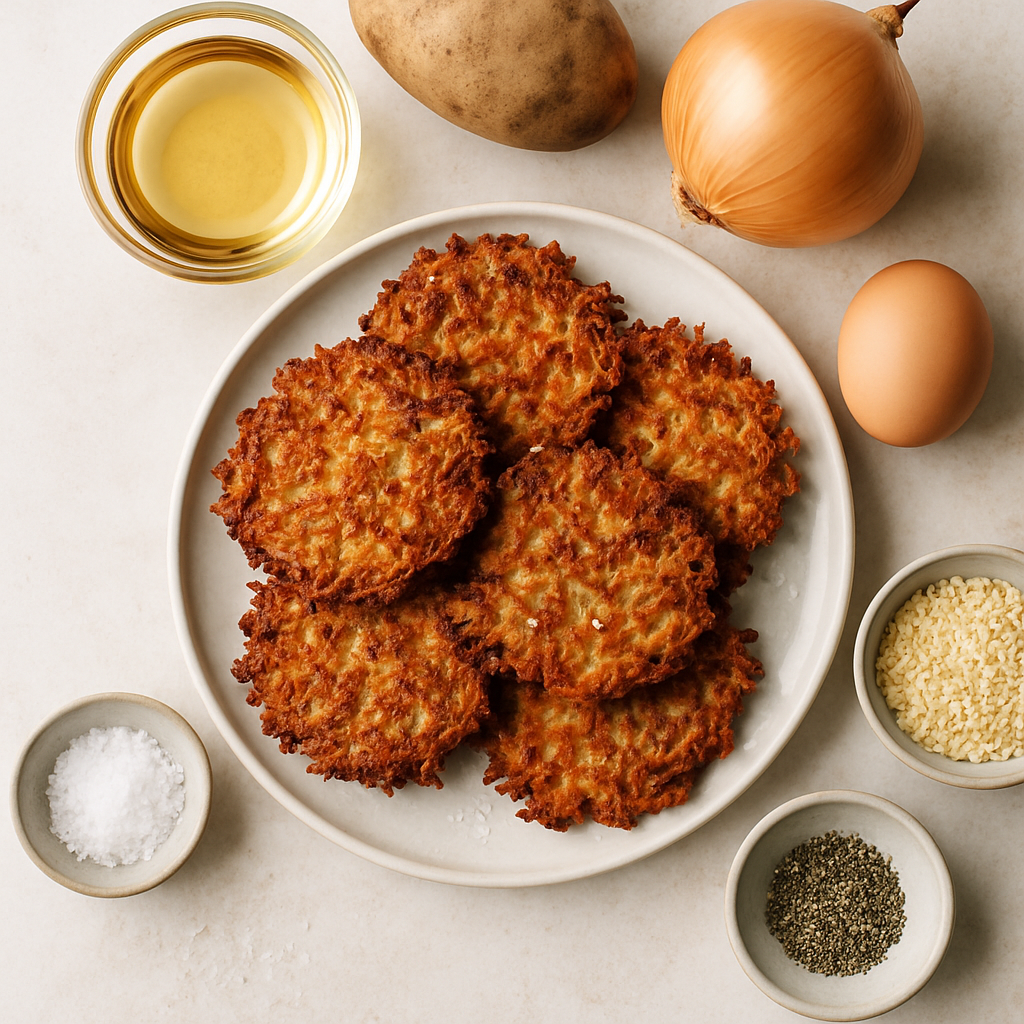 Latkes Horneadas Sorprendentemente Crujientes