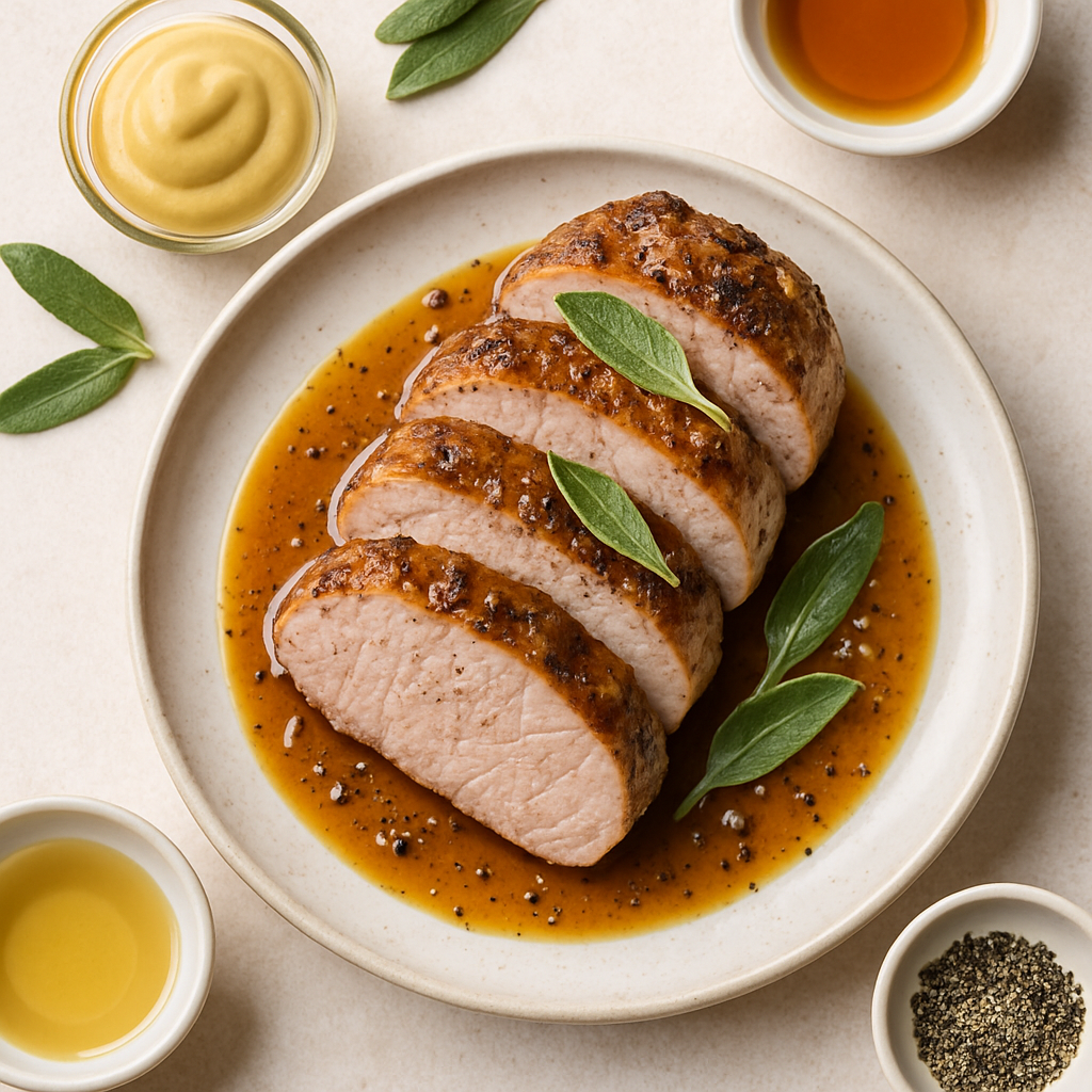 Mustard-Maple Pork Tenderloin