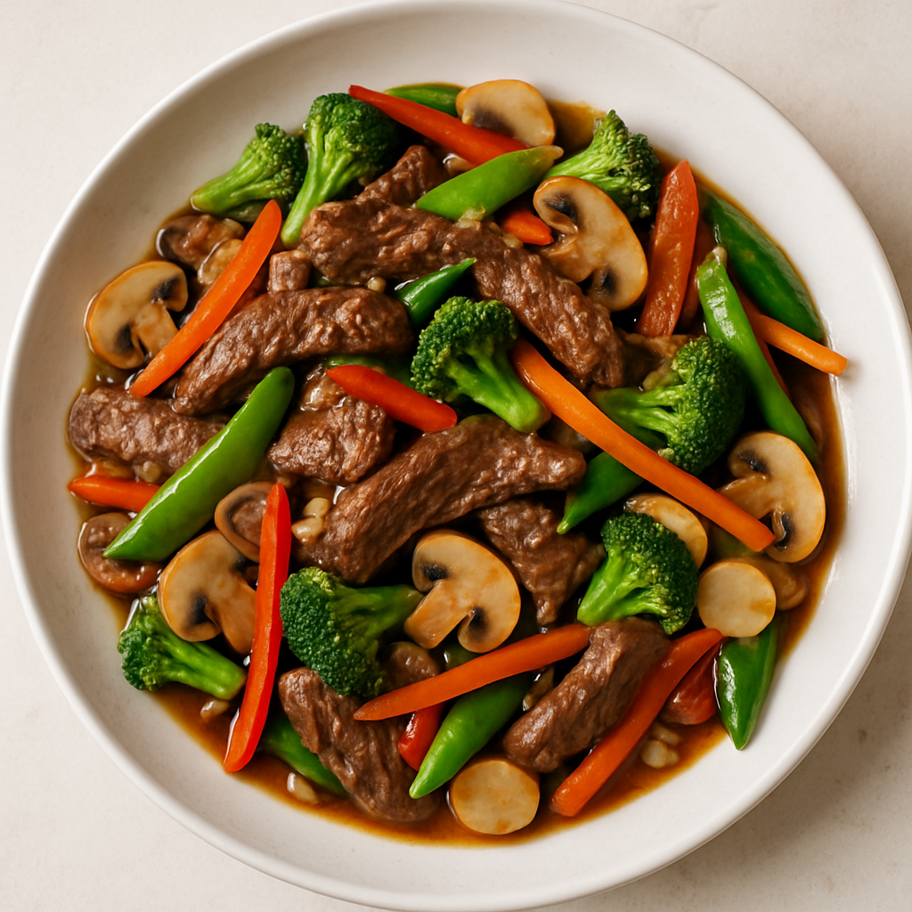 Salteado de Carne de Res y Verduras