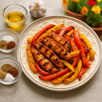 Grilled Chicken & Sweet Pepper Fajitas