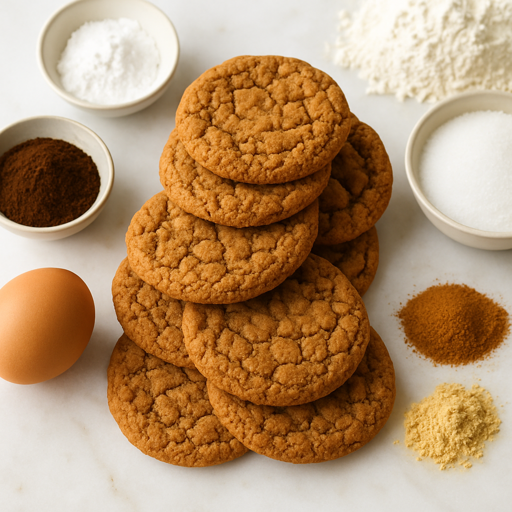 Espresso Gingersnap Cookies