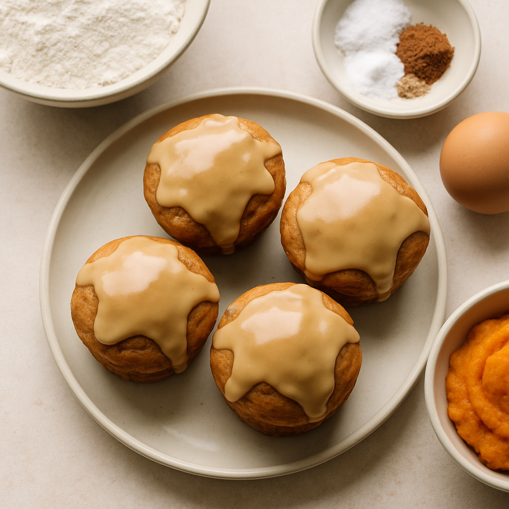 Magdalenas de Calabaza Glaseadas con Maple
