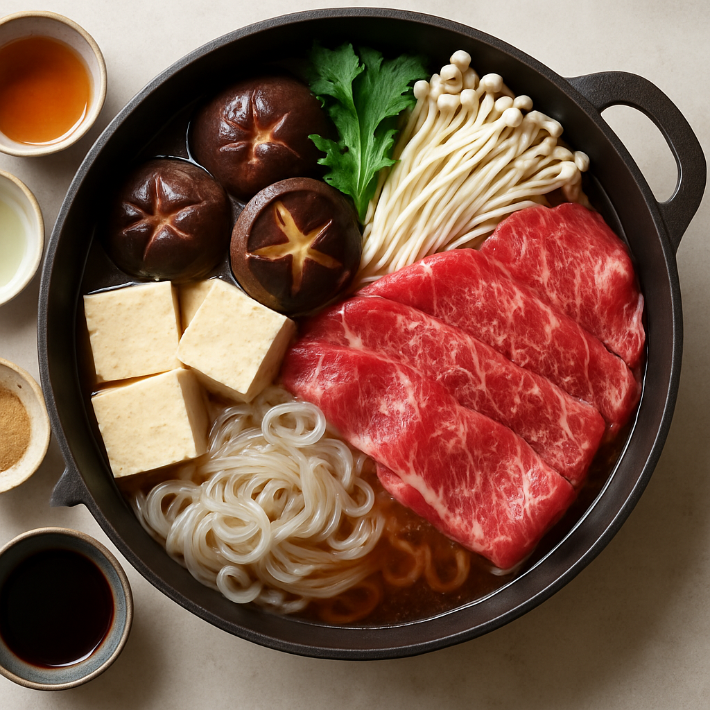 Traditional Sukiyaki (Japanese Beef Hot Pot)