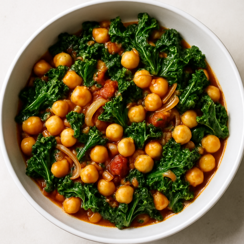 Garbanzos Españoles con Kale