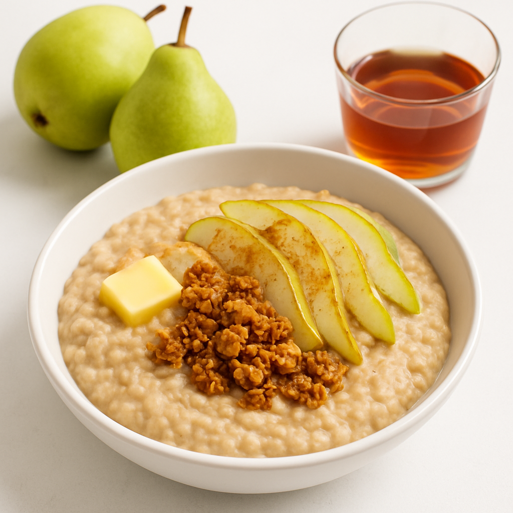 Avena con Pera Glaseada al Arce