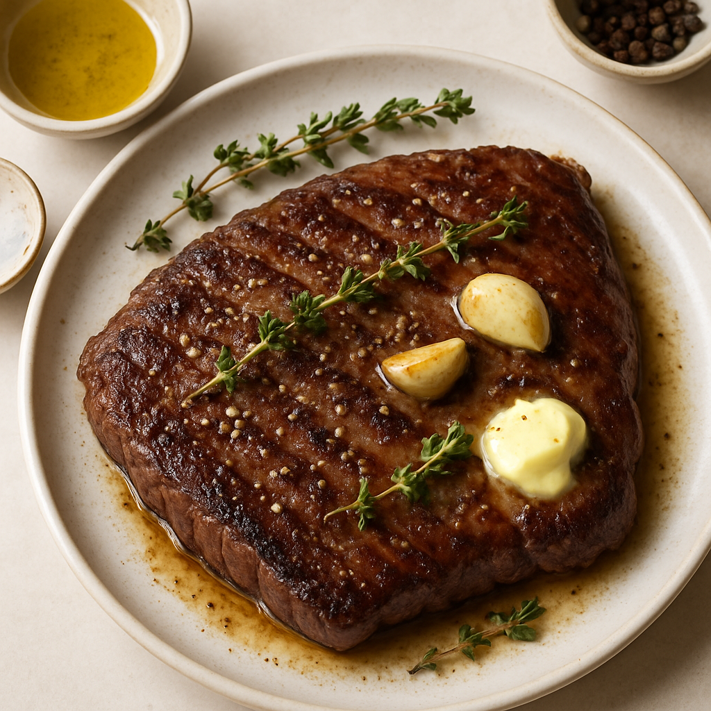 Butter Basted Flank Steak