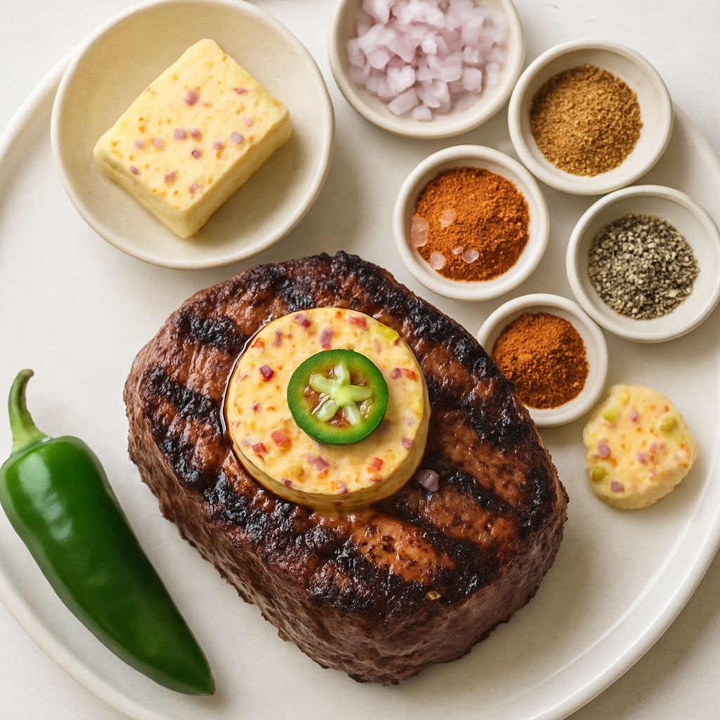 Grilled Beef Tenderloin With Ancho-Jalapeño Butter
