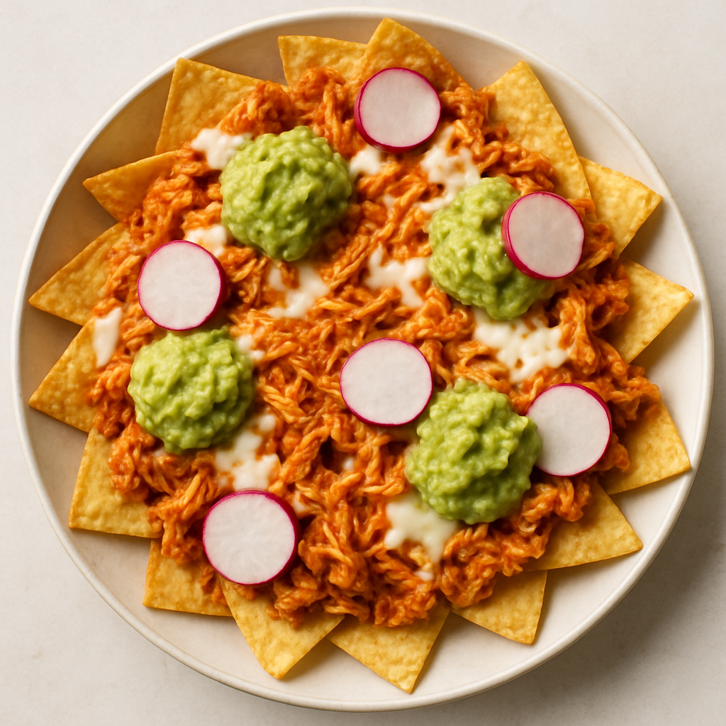Nachos de Tinga de Pollo